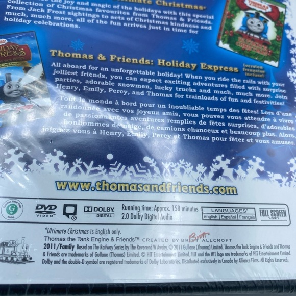 Thomas & Friends: Holiday Favorites (DVD, 2011, 3-Disc Set) Bilingual Edition - Picture 7 of 7